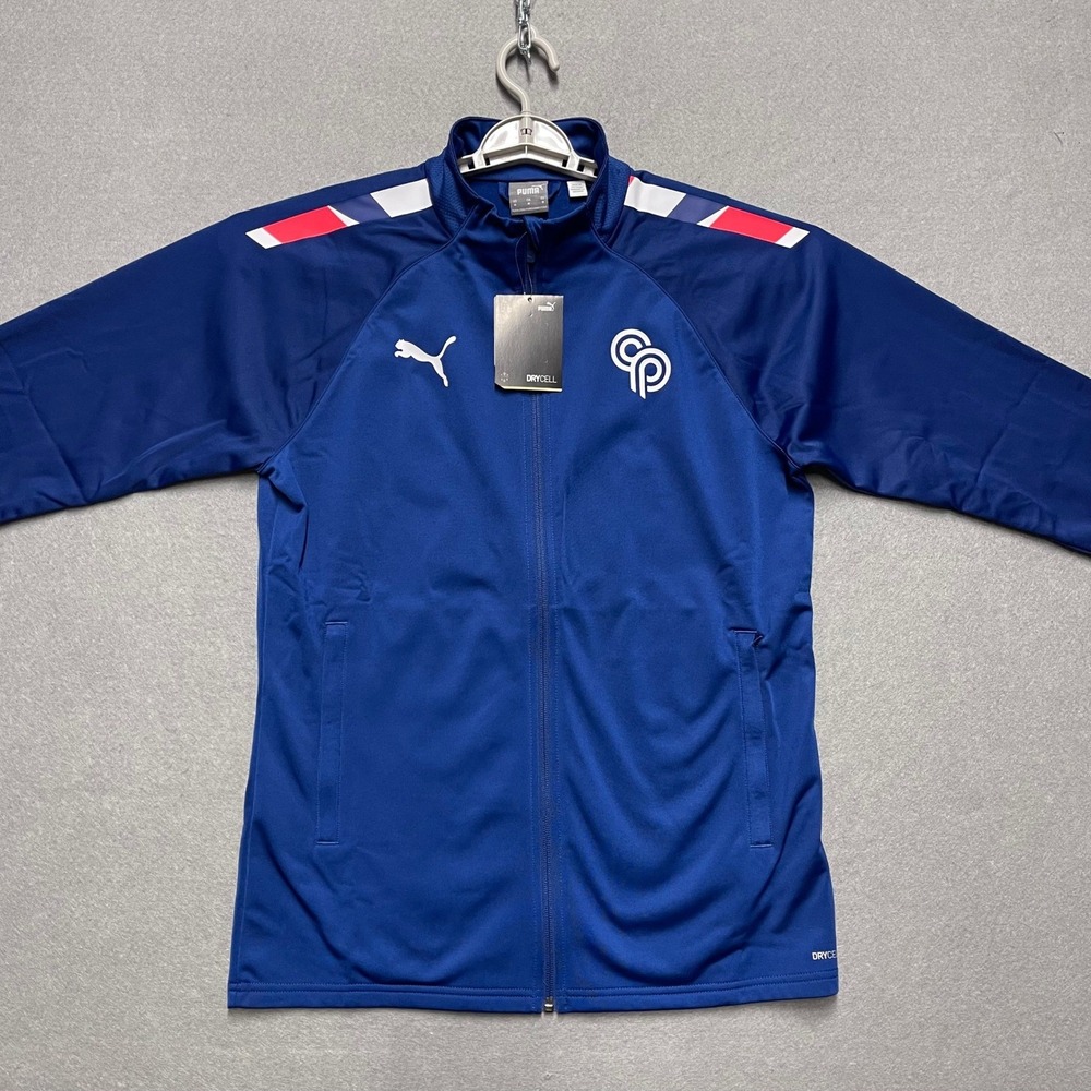 Christian Pulisic Jacket Men Medium Blue Puma DryCell Soccer Full Zip Futbol USA
